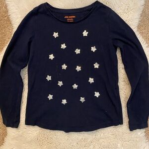 Joe Fresh Dark Blue Star Long Sleeve Tee